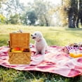 thumbnail image 1 of TABLZONE Outdoor Basket Yellow Wood Handwoven Storage 1Set for Couples, 1 of 6