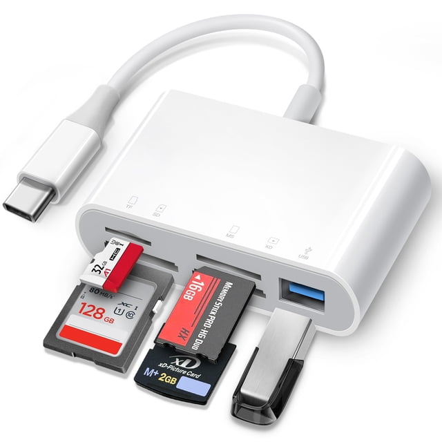 Lector de tarjetas SD USB-C ChiaoPio 5 en 1 con puerto USB para iPhone