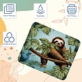 thumbnail image 3 of Sloth Printed Square Desk Pad Mouse Pad Desk Mat Non-Slip Rubber Bottom – 8.3x9.8 Inch – Suitable for Office and Gaming, 3 of 6