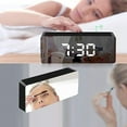 thumbnail image 5 of Oggfader Alarm Clock for Kids Digital Alarm Clock Big Screen LED Bedside Alarm Clock Mirror Clock Snooze, 5 of 9