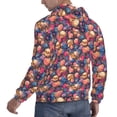 thumbnail image 6 of Goofa Skull colorful daisy for Men's Hooded Sweatshirt - Lightweight Pullover Hoodie with Kangaroo Pocket, Perfect for Everyday Wear-Medium, 6 of 7