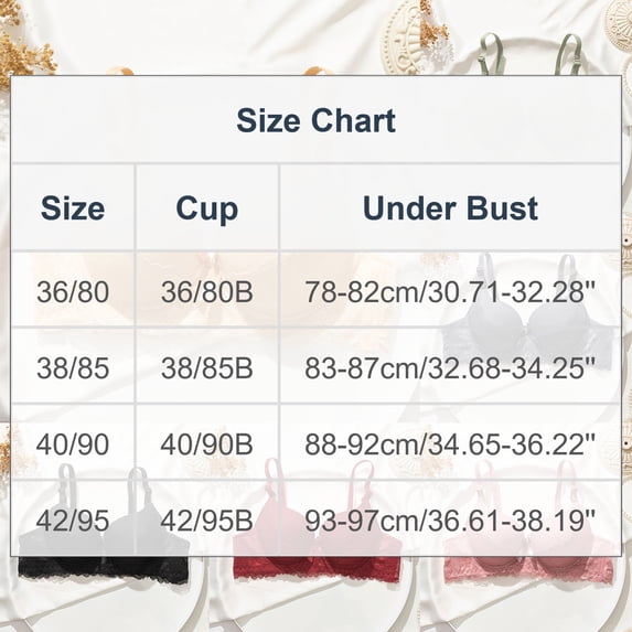 Zpanxa Underwire Bras for Women Lace Push-up Thin Cup Everyday Bra with Adjustable Straps Green 38B