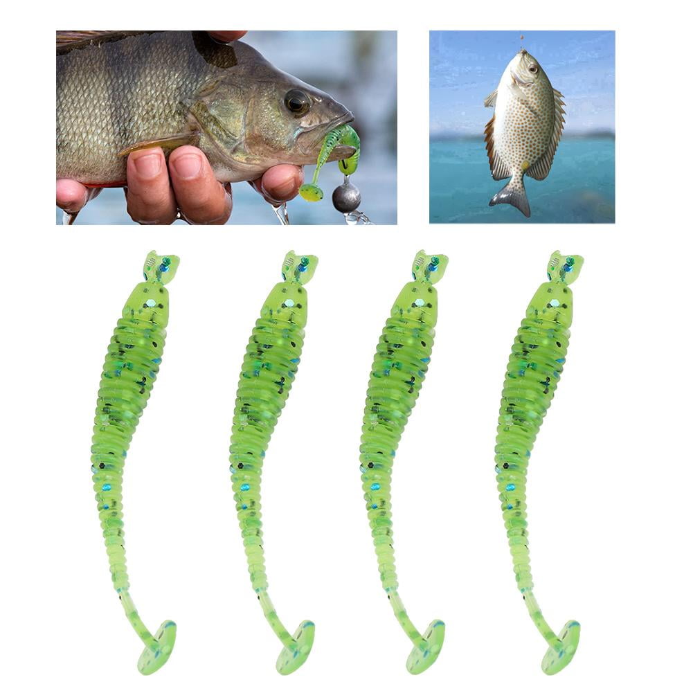 50-Piece Soft Plastic Fishing Lures Kit - T-Tail Grub Baits, 5cm (2 Inches), Assorted Colors 8 thumbnail image