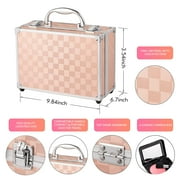 Hot Sugar Complete Makeup Kit for Teenage Girls & Women - Delightful Makeup Set for Kids 10-12 with Essential Products - Includes Tools, Brushes, Eyeshadows, and More! （Gold Check）