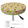 thumbnail image 4 of Uemuo Lips blowing bubble gum Pattern Round Bar Stool Seat Covers Washable Stool Cushion Slipcover Elastic Bar Chair Covers-12 inch, 4 of 7