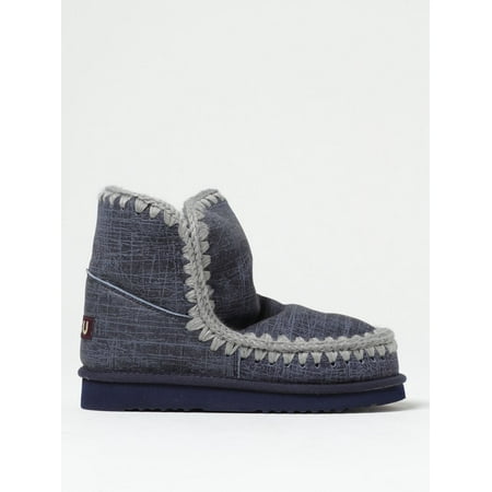

Mou Flat Ankle Boots Woman Blue Woman