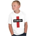 thumbnail image 3 of Saved Hashtag Religious Christian Crewneck T Shirts Boy Girl Teen Brisco Brands XS, 3 of 6
