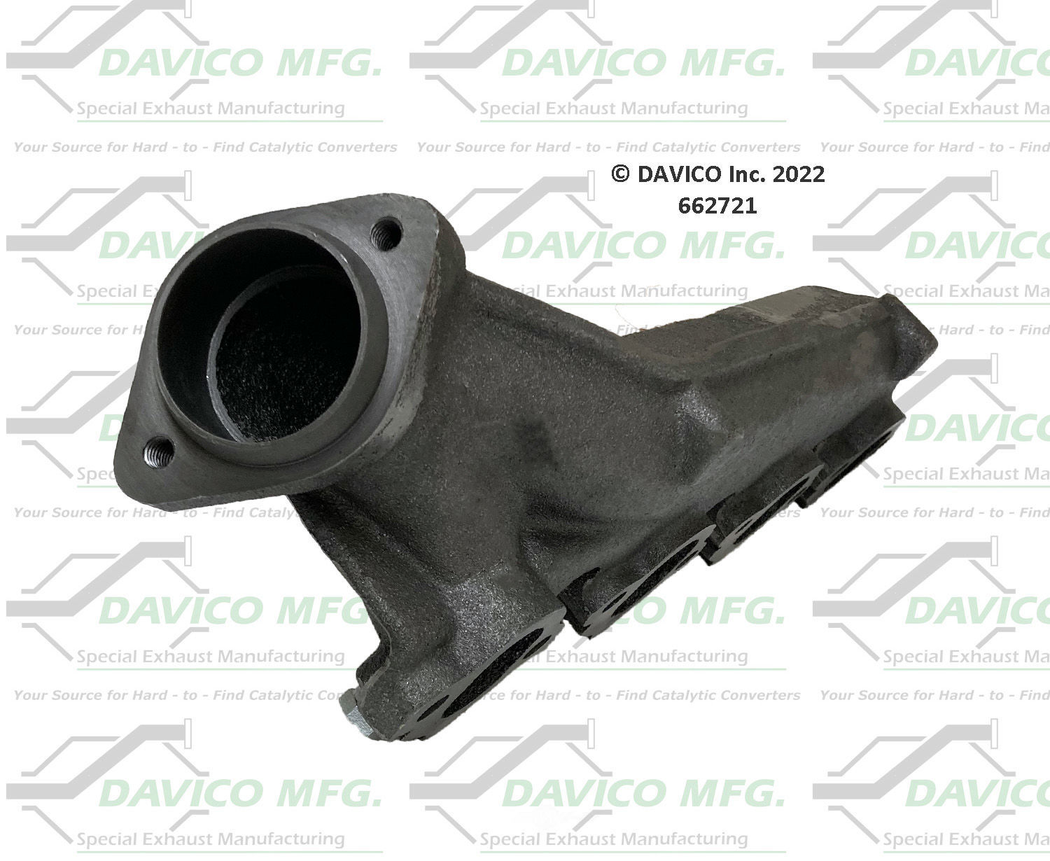 Davico Mfg 662721 Stand alone Exact-Fit exhaust manifold