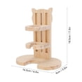 thumbnail image 3 of Suodoka Premium Pine Wood Hamster Water Bottle Stand – Leak‑Proof, Adjustable, High‑Density Pet Water Holder, 3 of 7