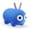 Cosmic Blue, variant on Quut Skippi Inflatable Hopper Toy, Kids and Toddlers, Balance Ride-On, Minty Green, Age 1-5 years