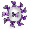 thumbnail image 2 of 10PCS 3D Wall Stickers Art Decorations Decorations 3D Wall 10 Pcs Orange Butterflies Realistic Wall Decal For Spring Summer And Autumn Craft Home Wall Table Bedroom Decorations Floral Wall Decal, 2 of 4