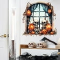 thumbnail image 5 of Pompotops Halloween Skull Window Stickers Self-adhesive Wall Decals For Halloween Living Room Halloween Decorations Bedroom Wall Art For Halloween Hallway Halloween Decor, 5 of 5