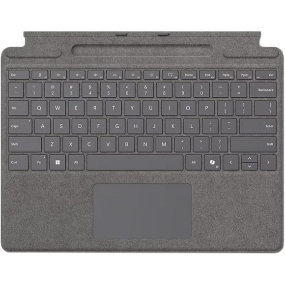 Microsoft Keyboard/Cover Case Microsoft Surface Pro 10, Surface Pro 8, Surface Pro 9, Surface Pro X Tablet - Platinum