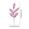 thumbnail image 3 of Qocolhg Christmas Decorations Indoor Outdoor Clearance! 10pcs 13.77x4.33in Christmas Gold Powder 6 Leaves Gold Powder Leaf Christmas Tree Wreath Decoration Home Office Hotel And Other Decorations, 3 of 6