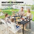 thumbnail image 4 of Outsunny 47" x 28" Outdoor Dining Table for 4, Patio Table, Grey, 4 of 10
