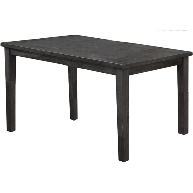 Best Master Furniture Wendy 60" Solid Wood Dining Table in Rustic Gray