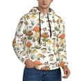 thumbnail image 2 of Wukai Mushrooms Print Men Hoodies Fleece Sweatshirts Long Sleeve Sweaters Pullover Fall Outfits Winter Clothes-XX-Large, 2 of 7