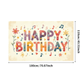 thumbnail image 3 of Colorful Floral Themed Happy Birthday Banner Background Backdrop Party Decors Photography Props for Birthday Party Celebration Family Gathering and Photo Booth, 3 of 4