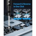 thumbnail image 4 of Precision screwdriver set, USB rechargeable cordless screwdriver with LED light, 9 screwdriver bits, automatic and manual modes, portable repair tools, 4 of 5