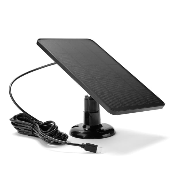 Montaje de pared monocristalino de panel solar de 10W 5V para luces (puerto tipo C negro) Tmvgtek Para estrenar