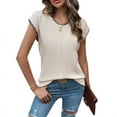 thumbnail image 6 of 2024 Spring Summer top women's casual short-sleeved sweater, 6 of 9