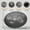 Black-6 Inches, variant on Steel Tongue Rain Drum Green 8 Inches Outdoor Garden Meditation Musical Instrument