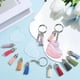 thumbnail image 4 of 30 juegos de llaveros DIY, kit para hacer llaveros de corazón en blanco, llaveros acrílicos en blanco con borlas, anillos de salto, accesorios de componentes, 4 of 6