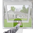 thumbnail image 5 of Adjustable Window Screen Replacement kit with Zipper Opening, Fiberglass White 47in X 47in (120X120cm) can be Cut,Keep Bugs Mosquitoes Out,Insect Protection Nets for Household Purposes, 5 of 5