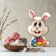 thumbnail image 3 of Conejito de interior, valla, huevos, pegatinas de Pascua, madera, decoración colgante de exterior, letrero, hogar, 3 of 4
