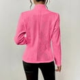 thumbnail image 5 of Pxiakgy New Button Patterned Small Suit Jacket for Formal Wear During The New School Season Womens Blazer Summer Blazers for Women Lightweight Blazers for Women Business Casual Pink Xxl, 5 of 8