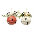 thumbnail image 1 of Campanas de Navidad Billuyoard 2 piezas artesanía multiusos lino corbatín simulación árbol de Navidad colgante colgador para pared de puerta Kits de decoración para fiestas, 1 of 6