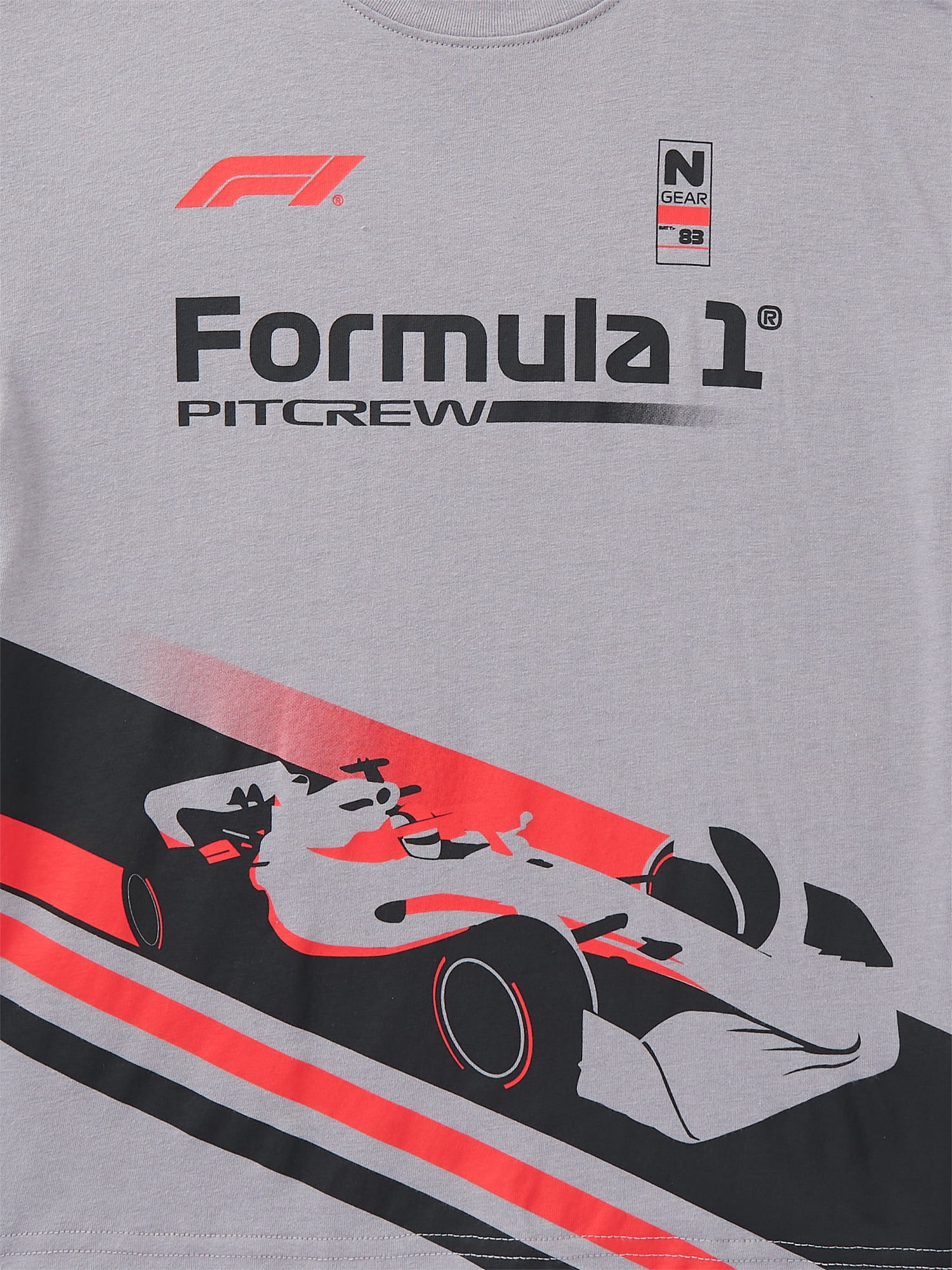 Formula 1 Racing Boys Graphic Tee with Short Sleeves, Sizes 4-18