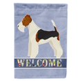 thumbnail image 1 of Carolines Treasures CK3597CHF Fox Terrier Welcome Flag Canvas House Size, 1 of 4