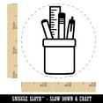thumbnail image 2 of Office School Pen Pencil Holder Self-Inking Rubber Stamp Ink Stamper - Black Ink - Small 3/4 Inch, 2 of 7