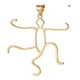 thumbnail image 5 of Base colgante de moda Qarigey en blanco cera de abejas para collar y pendientes de mujer M/Oro, 5 of 6
