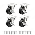 thumbnail image 1 of 2/4 Pcs Roulettes Pivotantes Robustes Silencieuses pour Meubles Roulettes Rotatives avec Verrou de Sécurité Frein pour Table Chaise Canapé, Faciles à Utiliser, 1 of 6