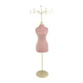 thumbnail image 4 of Soporte para presentación de joyería Jinwen organizador de joyas de terciopelo rosa Estilo C, 4 of 8