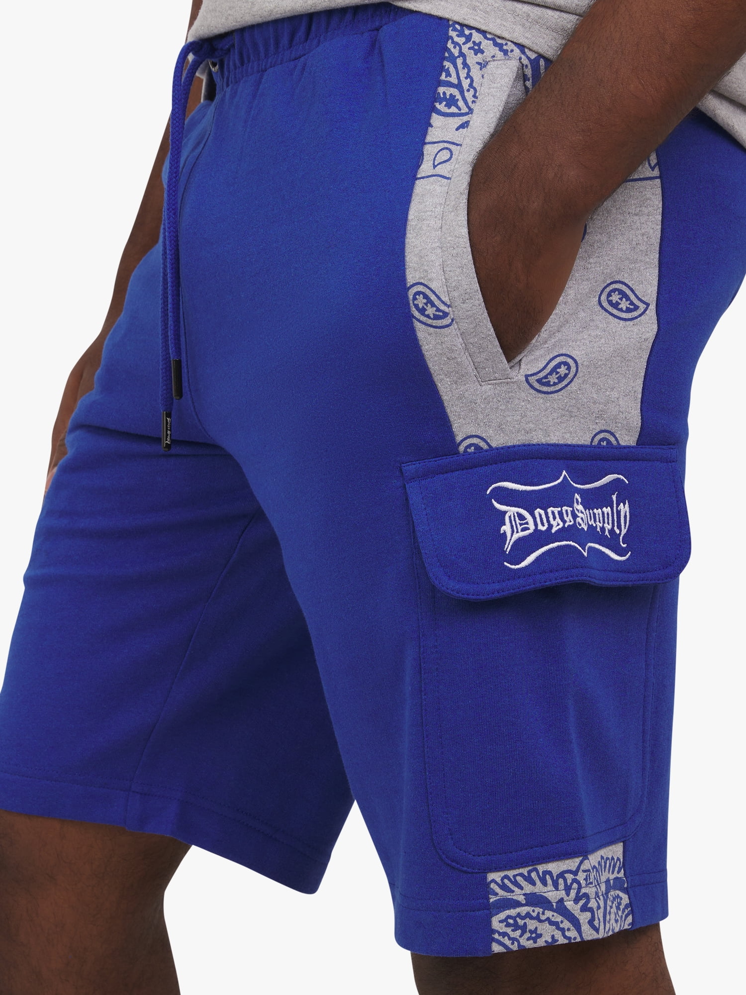 Dogg Supply by Snoop Dogg All Gender Varsity Cargo Shorts, Men's Sizes XS-5XL
