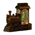 thumbnail image 1 of Christmas Water-Filled Train Ornament - LED Lighted, 3 AG13 Included, 1 of 8