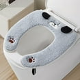 thumbnail image 3 of Winter Thick Toilet Seat Cushion, Waterproof Velvet Toilet Seat Cover, Snug Fit, Easy to Install, Reusable, Perfect for Cold Weather Comfort, 3 of 3