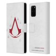 thumbnail image 1 of Head Case Designs Officially Licensed Assassin's Creed Legacy Logo Geometric White Leather Book Wallet Case Cover Compatible with Samsung Galaxy S20+ / S20+ 5G, 1 of 6