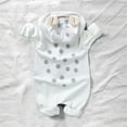 thumbnail image 2 of Onesies Deer Jumpsuit Knitted Overall Hooded Romper Spring Cute Clothes Onesies White 6 Months-9 Months, 2 of 7