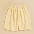 thumbnail image 2 of Ashirexll Womens Shorts Casual, Summer Shorts for Women, Summer Casual Elastic Waistband Wide Leg Shorts Fashion Plaid Shorts, 2 of 3