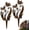 #02-2 PCS, variant on Bird and Wildflower Metal Garden Stake – Two Birds Rustic Garden Sculpture – Handmade Metal Flower Garden Stake for Planters and Lawn – Spring Decorative Yard Art (1PC)