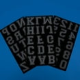 thumbnail image 2 of Hello Hobby 1.75" Black Collegiate Flocked Iron-on Letters, 1 Each, 3 Sheets, 46 Pieces, 2 of 5