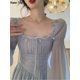 thumbnail image 4 of Vestidos Midi de fiesta de noche de princesa francesa elegante para mujer, Vestidos ajustados de manga larga, ropa Coreana de primavera y otoño, 4 of 4