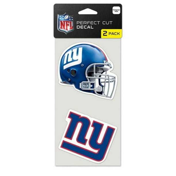 New York Giants Official NFL 4 inch x 4 inch Each Die Cut Car Decal 2 ...