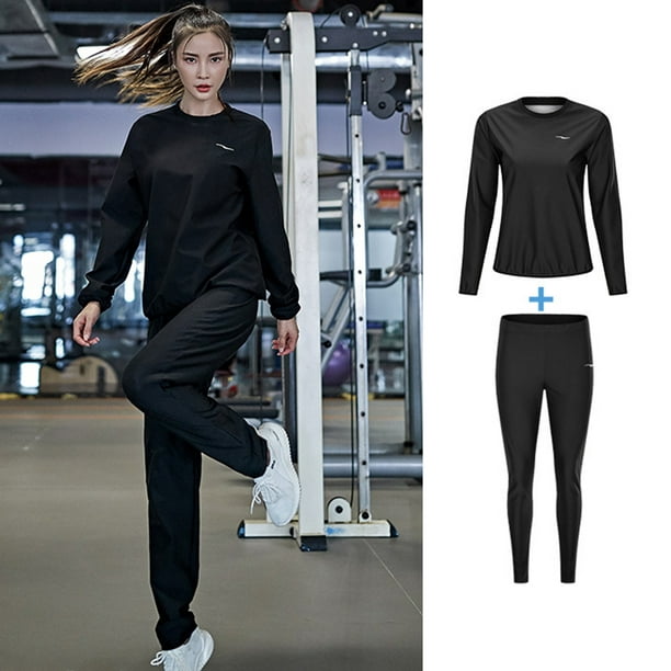 Fitness Suit Women Weight Loss Pants Suit Gym Workout Tracksuit