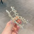 thumbnail image 4 of Pince à Cheveux en Strass - Grande Pince à Mâchoire Papillon Barrette, 4 of 10