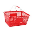 thumbnail image 4 of simhoa Panier d'Achats Ergonomique Portable Panier d'Épicerie pour Légumes Jouets Garde-Robe Rouge, 4 of 8